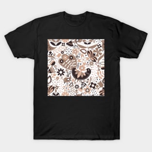 Scandinavian Maximalist Folk Design T-Shirt